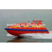 Solas Approved Fiberglass Material FRP Totally Enclosed Fast Rescue Boat